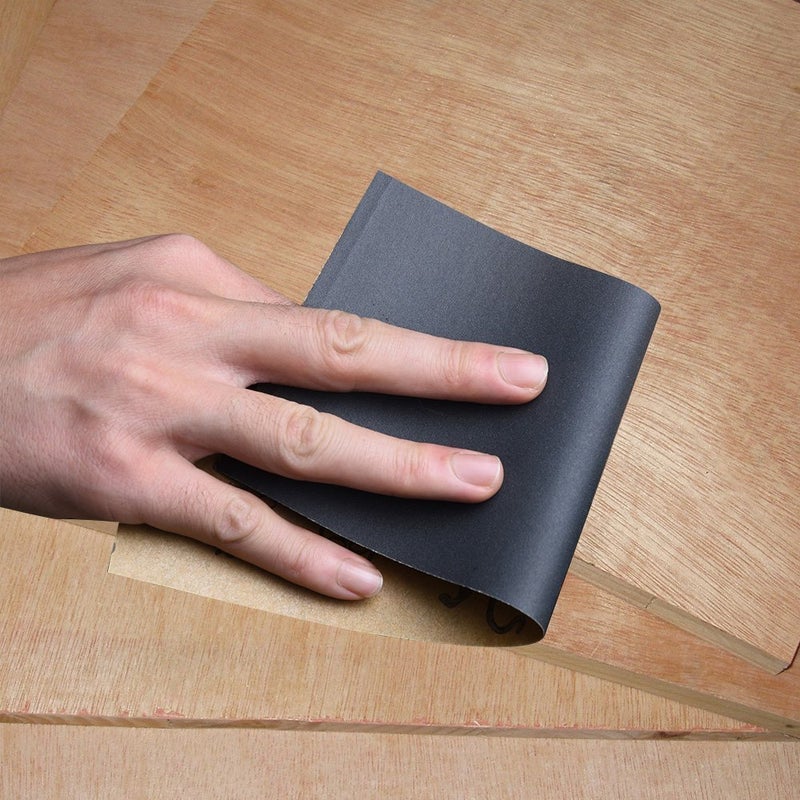LANHU Abrasive Dry Wet Waterproof Sandpaper Sheets Assorted Grit of 400/600/ 800/1000/ 1200/1500 for Furniture, Hobbies and Home Improvement, 12 Sheets (9 x 3.6 Inch), For Wood - Image 4